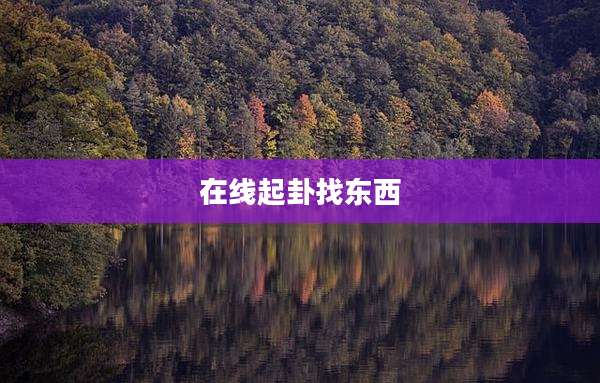 在线起卦找东西