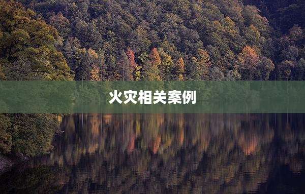 火灾相关案例