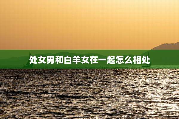 处女男和白羊女在一起怎么相处