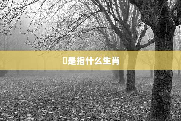 笗是指什么生肖