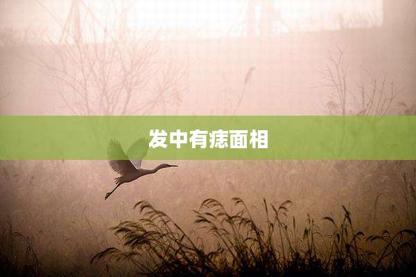发中有痣面相