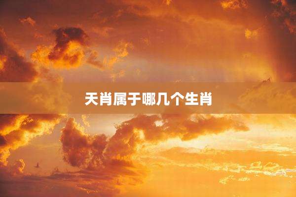 天肖属于哪几个生肖