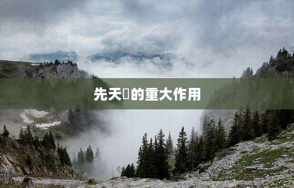 先天炁的重大作用
