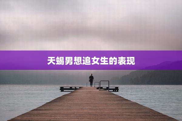 天蝎男想追女生的表现