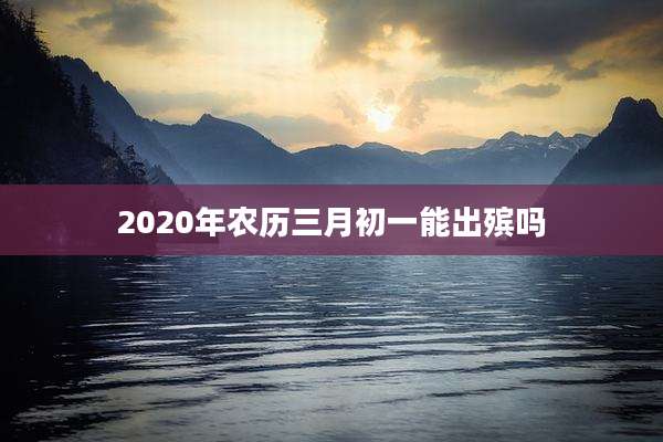 2020年农历三月初一能出殡吗