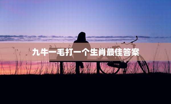 九牛一毛打一个生肖最佳答案