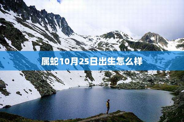属蛇10月25日出生怎么样
