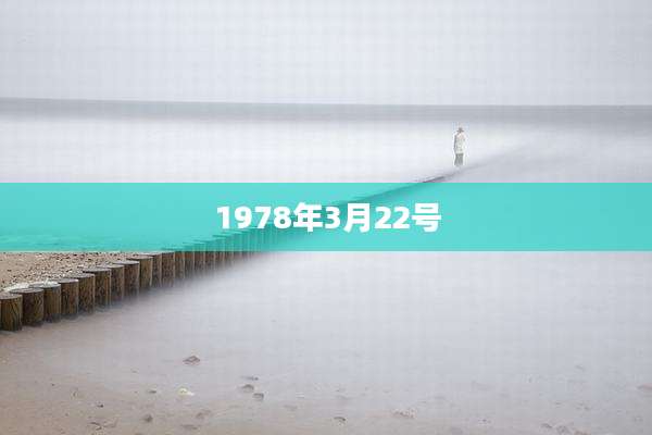 1978年3月22号