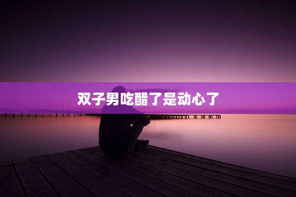 双子男吃醋了是动心了