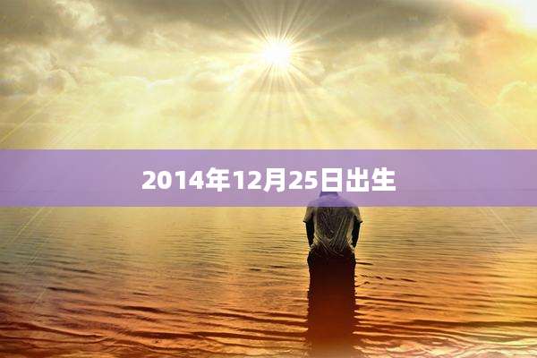 2014年12月25日出生