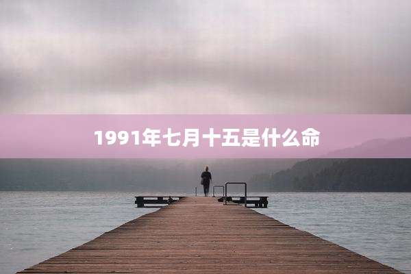 1991年七月十五是什么命