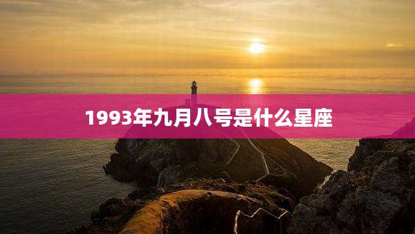1993年九月八号是什么星座