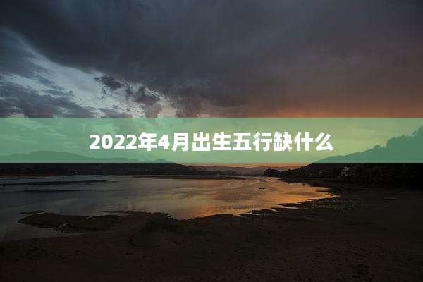 2022年4月出生五行缺什么