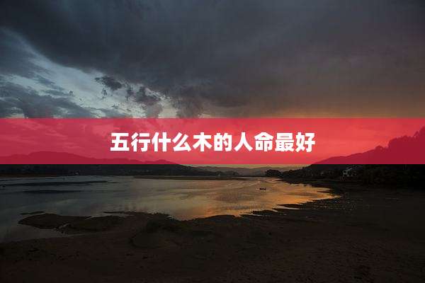 五行什么木的人命最好