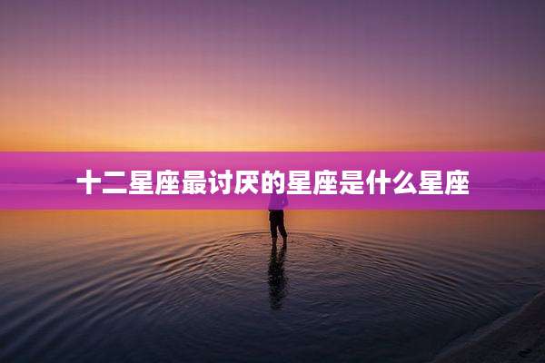 十二星座最讨厌的星座是什么星座