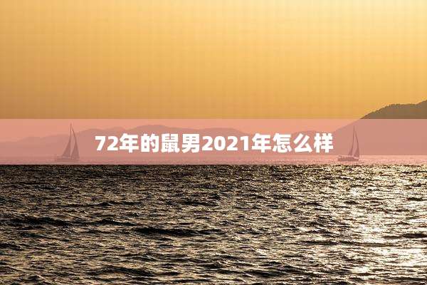 72年的鼠男2021年怎么样