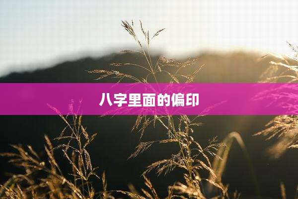 八字里面的偏印