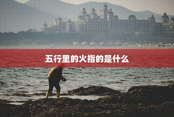 五行里的火指的是什么