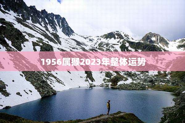 1956属猴2023年整体运势