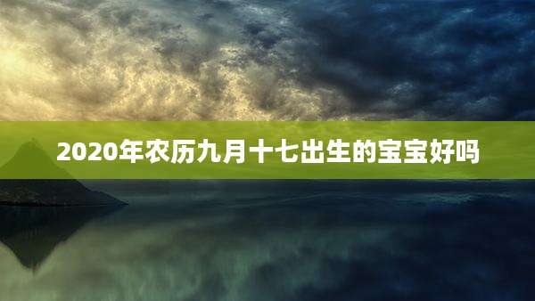 2020年农历九月十七出生的宝宝好吗