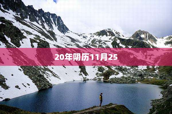 20年阴历11月25