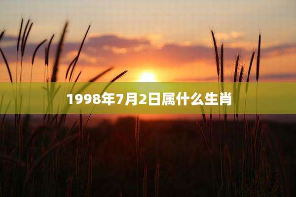 1998年7月2日属什么生肖