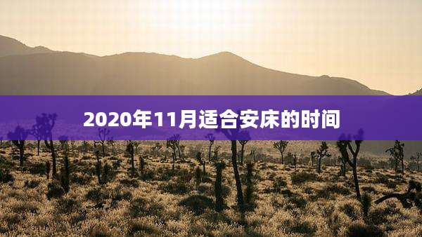 2020年11月适合安床的时间