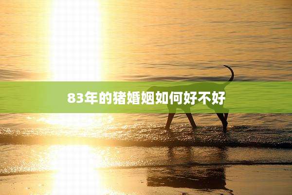 83年的猪婚姻如何好不好