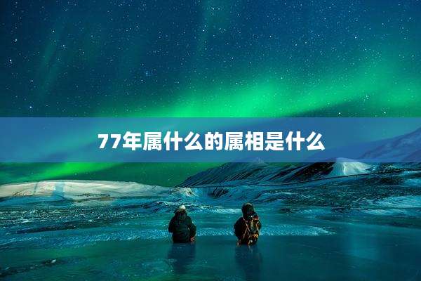 77年属什么的属相是什么