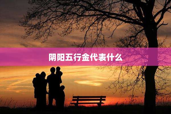 阴阳五行金代表什么
