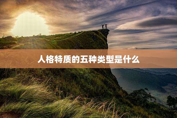 人格特质的五种类型是什么