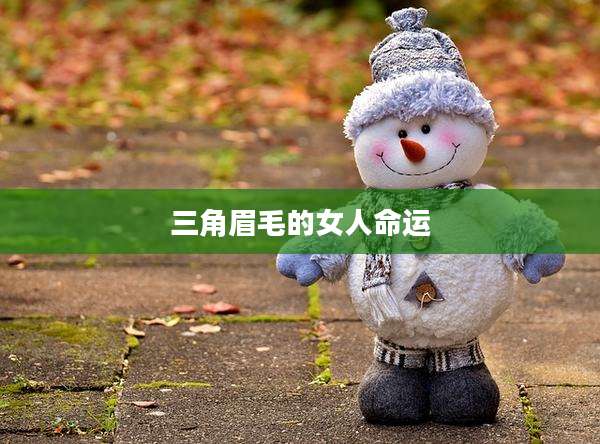 三角眉毛的女人命运