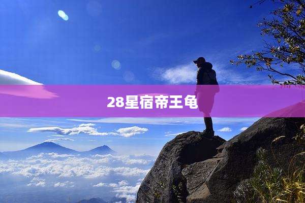 28星宿帝王龟