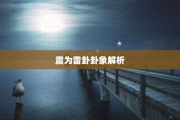 震为雷卦卦象解析