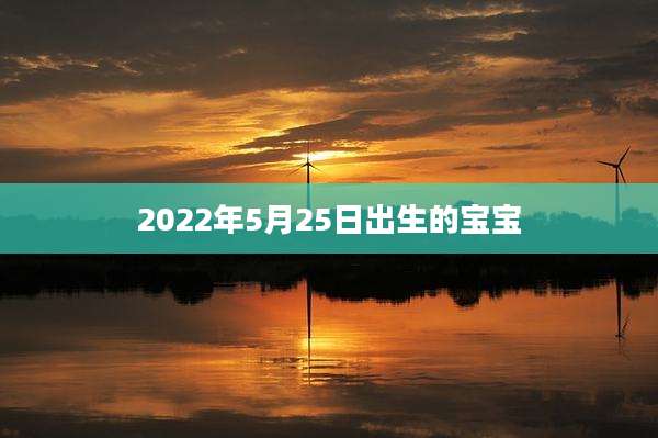 2022年5月25日出生的宝宝