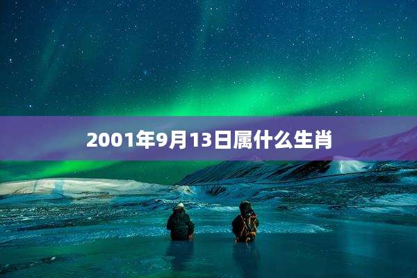 2001年9月13日属什么生肖