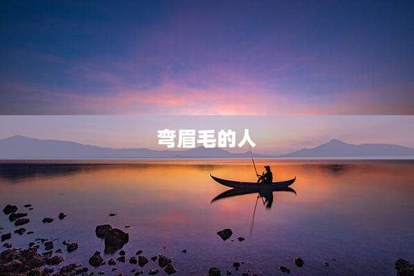 弯眉毛的人