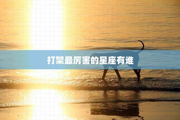 打架最厉害的星座有谁