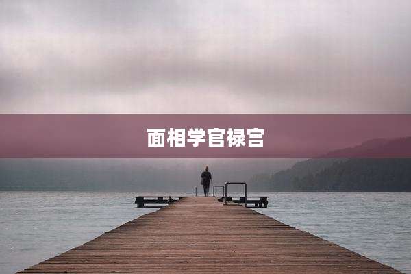 面相学官禄宫