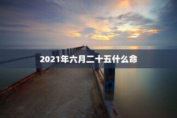 2021年六月二十五什么命