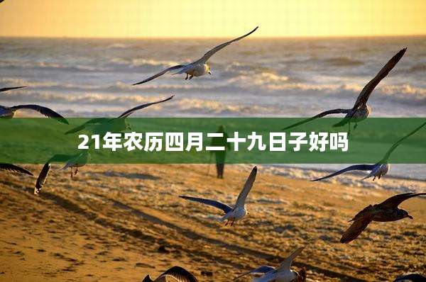 21年农历四月二十九日子好吗