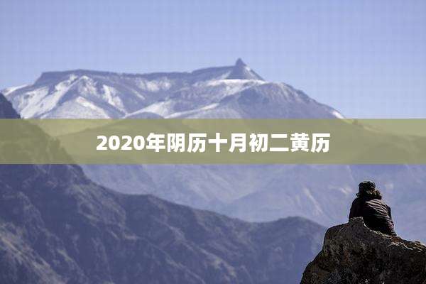 2020年阴历十月初二黄历