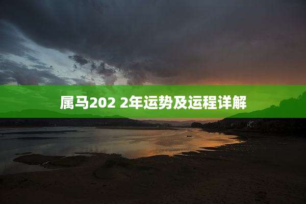 属马202 2年运势及运程详解