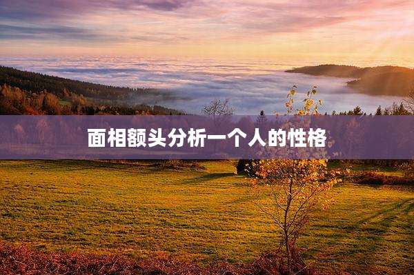 面相额头分析一个人的性格