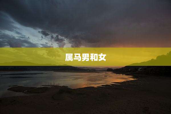 属马男和女