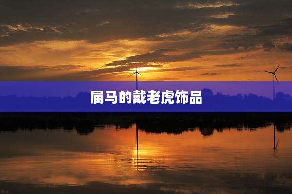 属马的戴老虎饰品