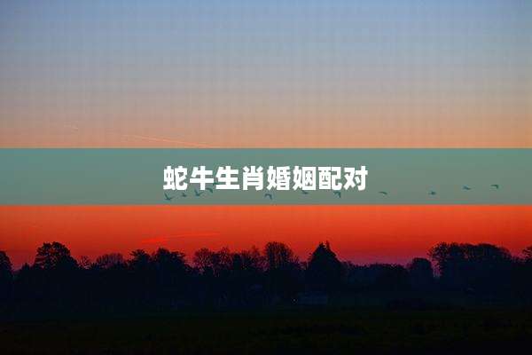 蛇牛生肖婚姻配对