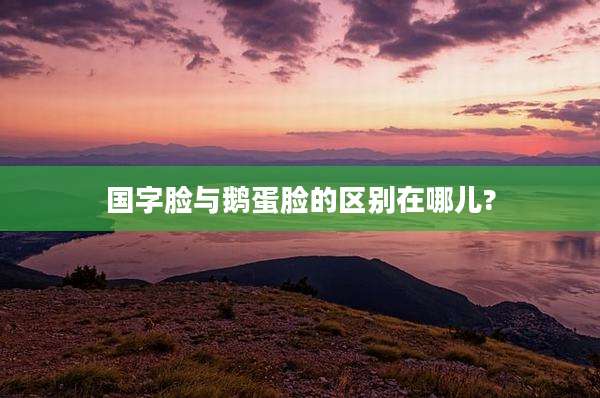 国字脸与鹅蛋脸的区别在哪儿?