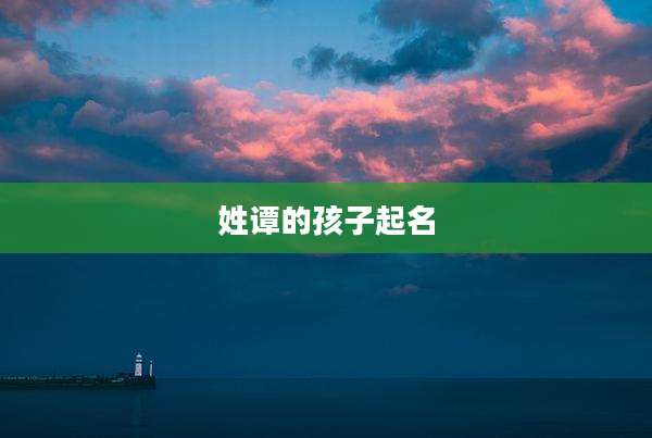 姓谭的孩子起名