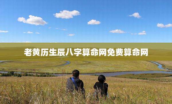 老黄历生辰八字算命网免费算命网